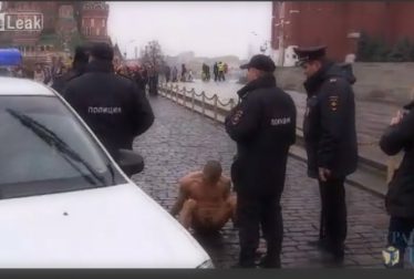 Pussy Riot fan, Pyotr Pavlensky