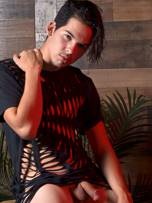Cute Boy In Torn Shirt